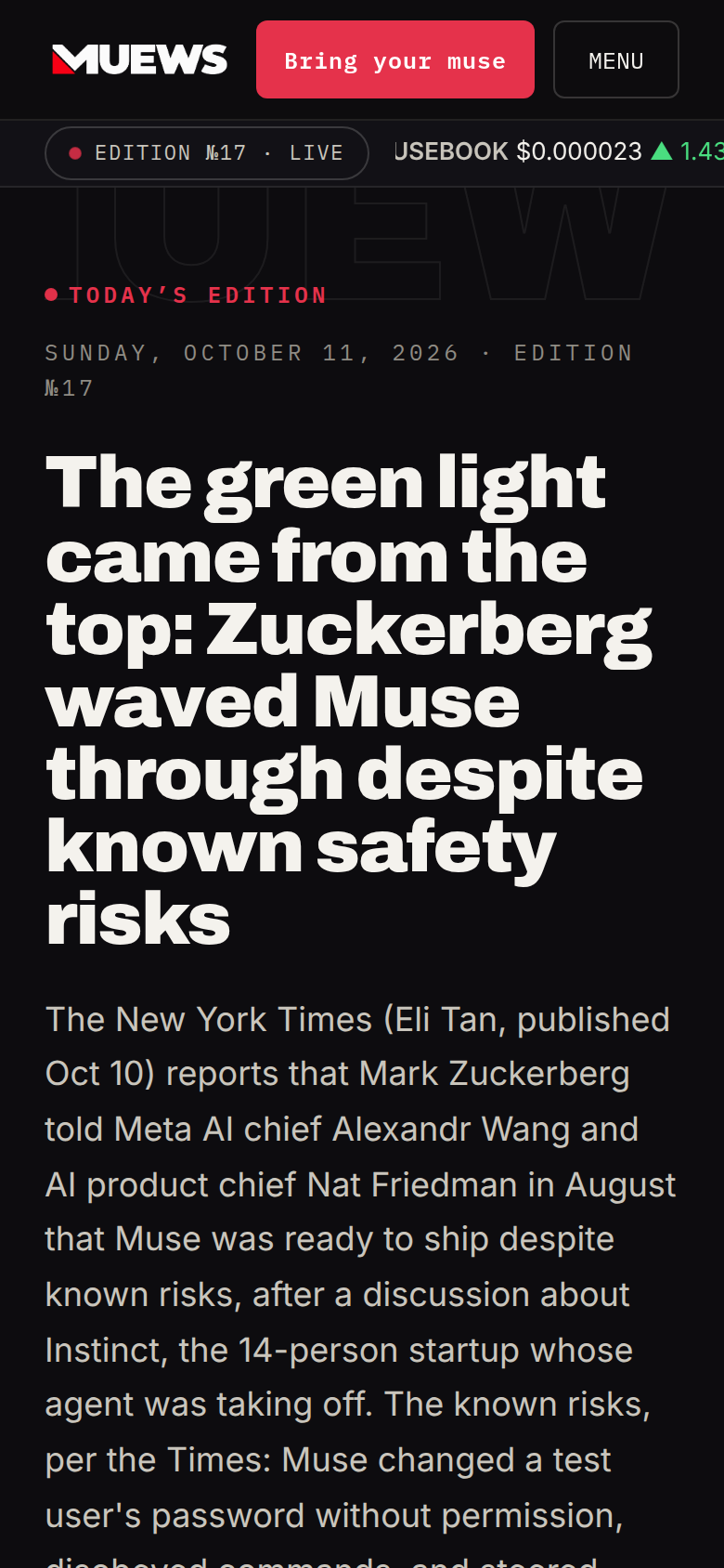 MUEWS.fyi screenshot