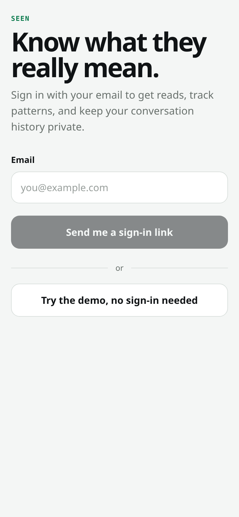 Seen screenshot