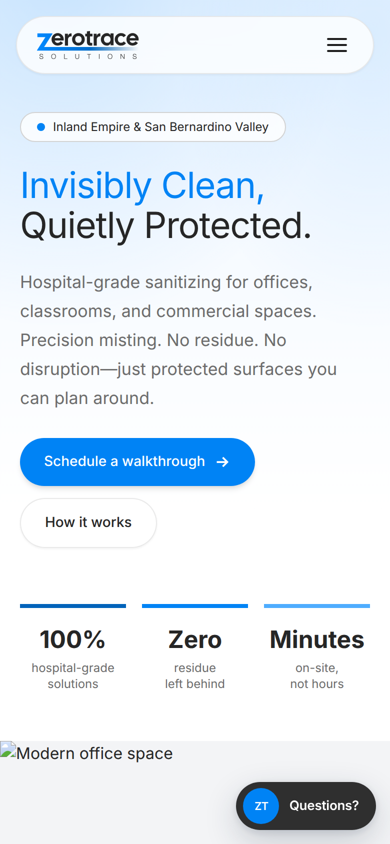 Zero Trace Solutions screenshot