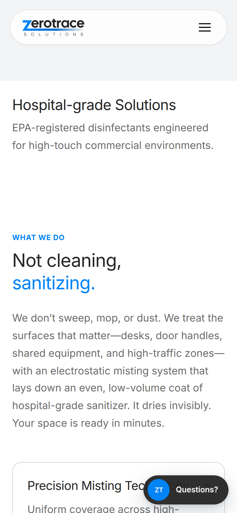 Zero Trace Solutions screenshot