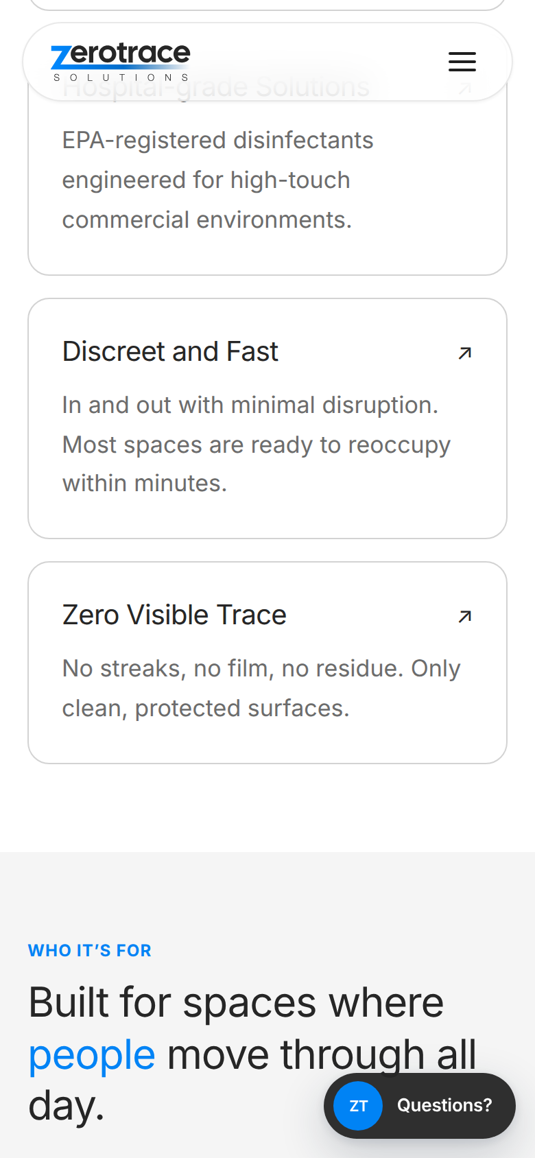 Zero Trace Solutions screenshot